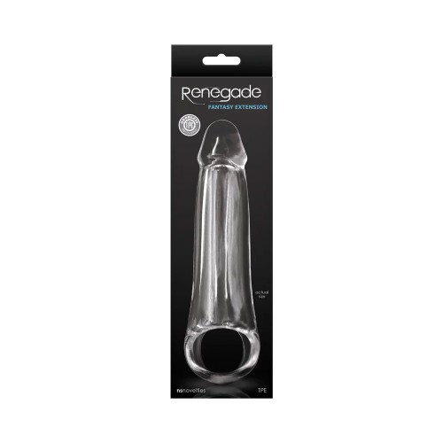 Renegade Fantasy Penis Extension Sleeve Translucent Renegade Fantasy Penis Extension Sleeve Translucent