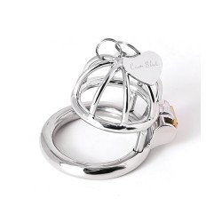Tiny Lockable Steel Chastity Cage