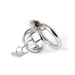 Tiny Lockable Steel Chastity Cage