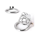 Tiny Lockable Steel Chastity Cage