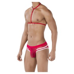 Pikante 0495 Hot Harness Briefs Red