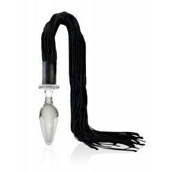 Icicles No. 49 - Glass Anal Plug Leather Whip 