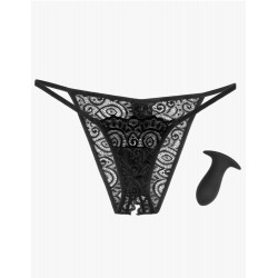 Hookup Remote Vibrating Peek-a-Boo Lace Panties 