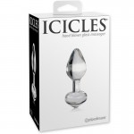 Icicles No. 44 Clear Glass Butt Plug