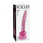 Icicles No. 86 Pink Glass Penis Dildo