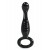 Icicles No. 68 Black Glass Anal Probe Plug