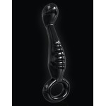 Icicles No. 68 Black Glass Anal Probe Plug