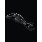 Icicles No. 68 Black Glass Anal Probe Plug