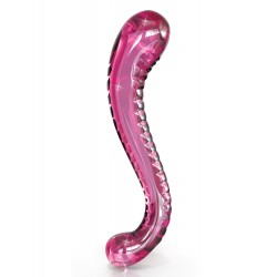 Icicles No. 69 Curved Pink Glass G-Spot Wand