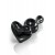 Icicles No. 74 Heart Black Glass Anal Plug