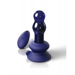 Icicles No 83 Blue Glass Remote Control Vibrating Bead Plug