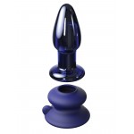 Icicles No 85 Blue Glass Remote Control Vibrating Butt Plug