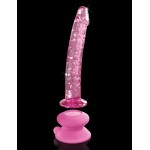 Icicles No. 86 Pink Glass Penis Dildo