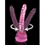 Icicles No. 86 Pink Glass Penis Dildo