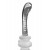 Icicles No. 88 Clear Glass Curved Ribbed Dildo