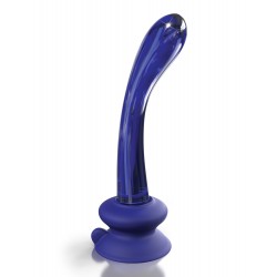 Icicles No. 89 Blue Glass Curved G-Spot Dildo