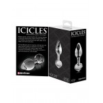 Icicles No. 44 Clear Glass Butt Plug