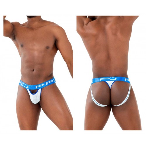 PPU 2313 Peek-a-boo Jockstrap White PPU 2313 Peek-a-boo Jockstrap White