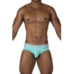 Private Structure EPUT4385 Pride 2PK Mid Waist Mini Briefs Color White-Green