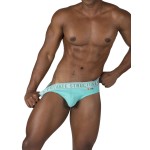 Private Structure EPUT4385 Pride 2PK Mid Waist Mini Briefs Color White-Green