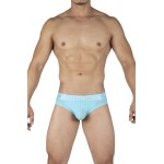 Private Structure PBUT4378 Bamboo Mid Waist Mini Briefs Color Bright Cyan