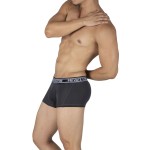 Private Structure PBUT4379 Bamboo Mid Waist Trunks Color Raven Black