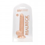 RealRock Ultra Silicone Dildo With Balls Flesh