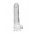 Crystal Clear Dildo With Balls & Suction Base