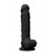 RealRock Ultra Silicone Dildo With Balls Black
