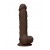 RealRock Ultra Silicone Dildo With Balls Brown