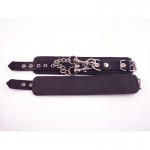 Rouge Leather Wrist Cuffs