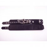 Rouge Leather Ankle Cuffs