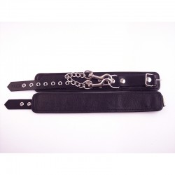 Rouge Leather Ankle Cuffs