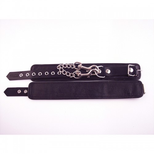Rouge Leather Ankle Cuffs