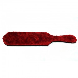 Two Sided Spanking Paddle Leather & Red Fur