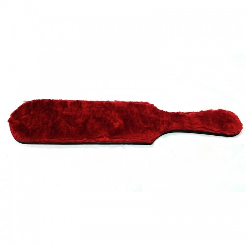 Two Sided Spanking Paddle Leather & Red Fur