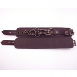 Rouge Leather Ankle Cuffs