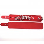 Rouge Leather Wrist Cuffs