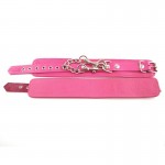 Rouge Leather Ankle Cuffs