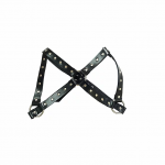 Female Chest Harness - Black Leather