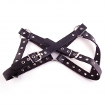 Female Chest Harness - Black Leather
