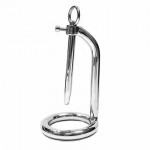 Stainless Steel Chastity Penis Ring & Urethral Probe