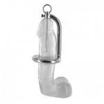 Stainless Steel Chastity Penis Ring & Urethral Probe