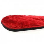 Two Sided Spanking Paddle Leather & Red Fur