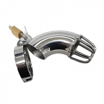 Stainless Steel Cock Cage with Padlock
