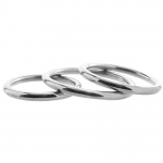 Stainless Steel 3 Piece Cock Ring Set 45, 50 & 50mm