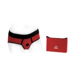 Tomboi Red Panty Nylon Strap-On Harness