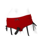 Sasha Red Panty/Brief Strap-On Harness