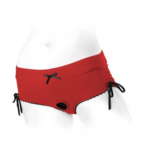 Sasha Red Panty/Brief Strap-On Harness