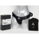 Theo Black Strap-On Thong Harness